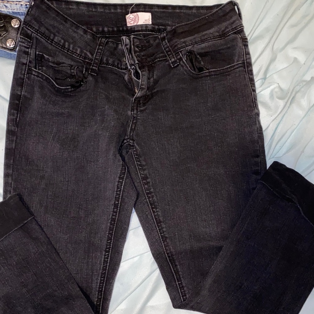 Faded black capris from kohl’s